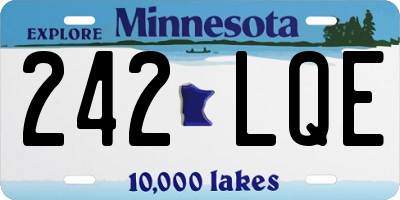 MN license plate 242LQE