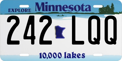 MN license plate 242LQQ