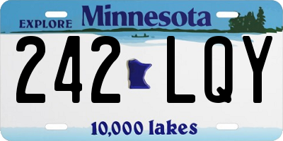 MN license plate 242LQY