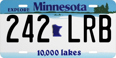 MN license plate 242LRB