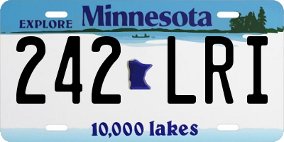 MN license plate 242LRI