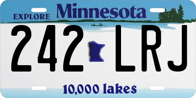 MN license plate 242LRJ