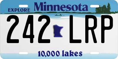 MN license plate 242LRP
