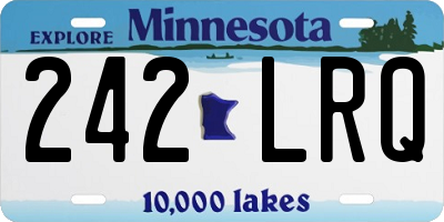 MN license plate 242LRQ