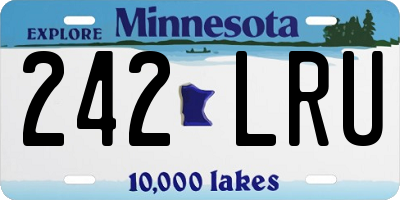MN license plate 242LRU
