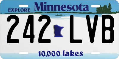 MN license plate 242LVB