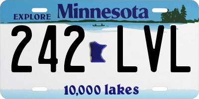 MN license plate 242LVL
