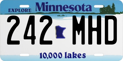 MN license plate 242MHD