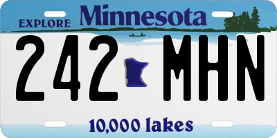 MN license plate 242MHN