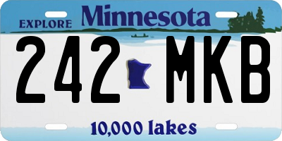 MN license plate 242MKB