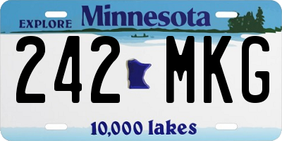 MN license plate 242MKG