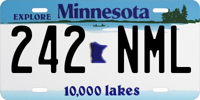 MN license plate 242NML