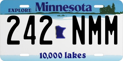 MN license plate 242NMM