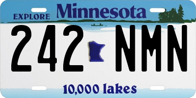 MN license plate 242NMN