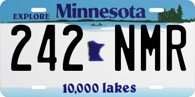 MN license plate 242NMR