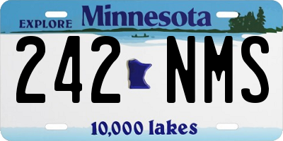MN license plate 242NMS