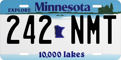 MN license plate 242NMT
