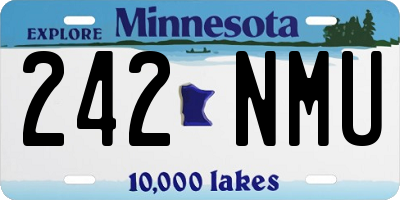 MN license plate 242NMU