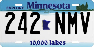 MN license plate 242NMV