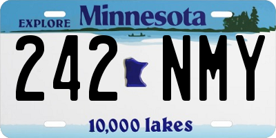 MN license plate 242NMY