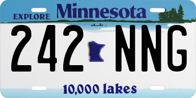 MN license plate 242NNG
