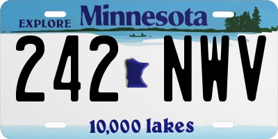 MN license plate 242NWV