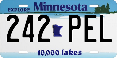 MN license plate 242PEL