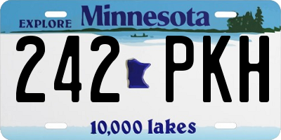 MN license plate 242PKH