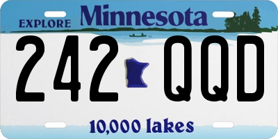 MN license plate 242QQD