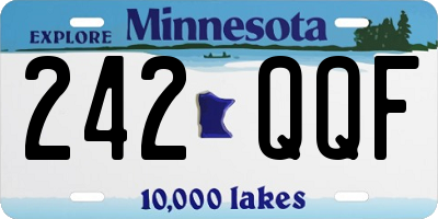 MN license plate 242QQF