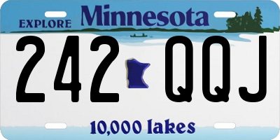 MN license plate 242QQJ