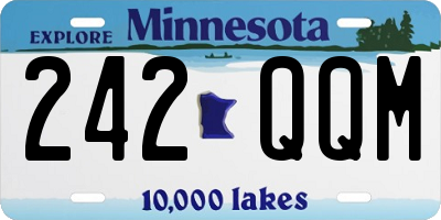 MN license plate 242QQM
