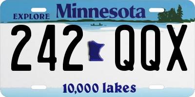 MN license plate 242QQX
