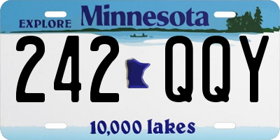 MN license plate 242QQY
