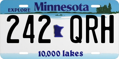 MN license plate 242QRH