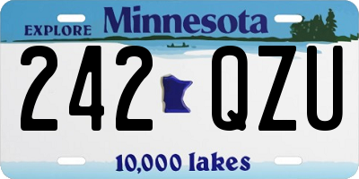 MN license plate 242QZU