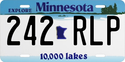 MN license plate 242RLP