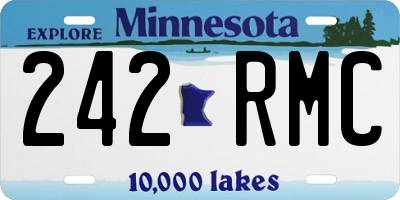 MN license plate 242RMC