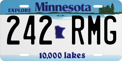 MN license plate 242RMG
