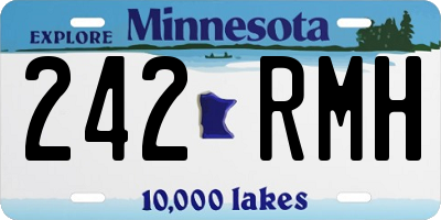 MN license plate 242RMH