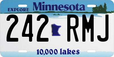 MN license plate 242RMJ