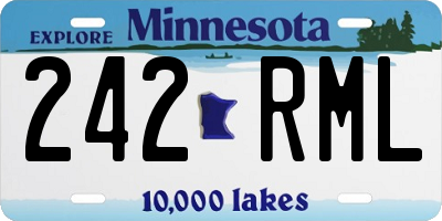 MN license plate 242RML