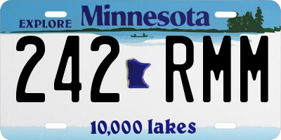 MN license plate 242RMM