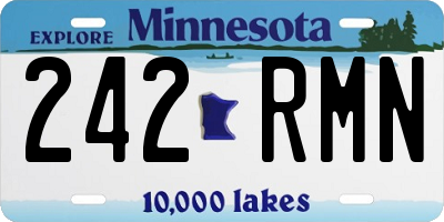 MN license plate 242RMN