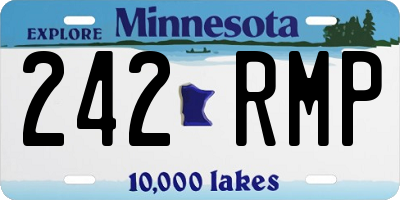 MN license plate 242RMP