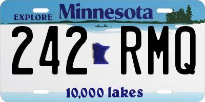 MN license plate 242RMQ