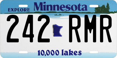 MN license plate 242RMR