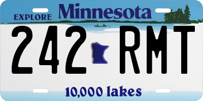 MN license plate 242RMT
