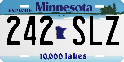 MN license plate 242SLZ