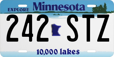 MN license plate 242STZ